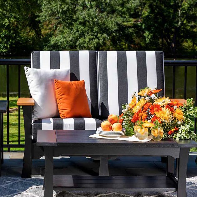 Mission Colonial Love Seat Leisure Lawns