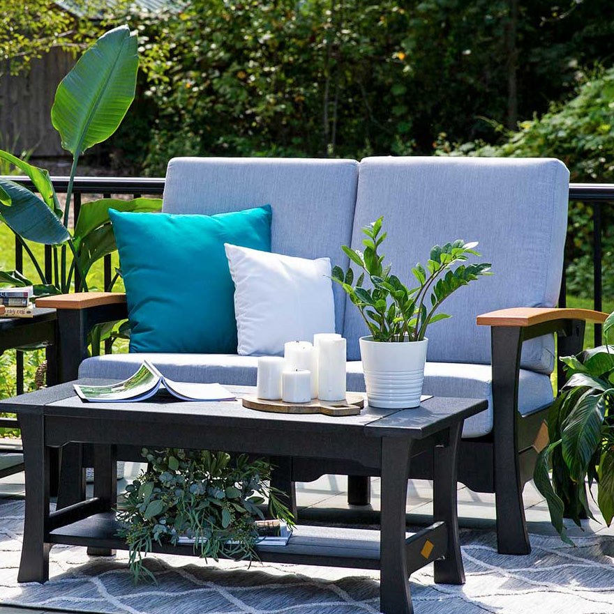 Mission Colonial Love Seat Leisure Lawns