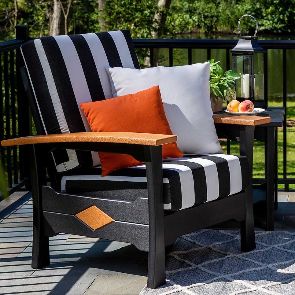 Mission Colonial Reclining Poly Chair Leisure Lawns