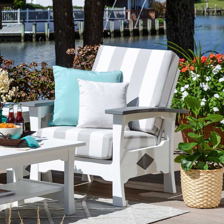 Mission Colonial Reclining Poly Chair Leisure Lawns