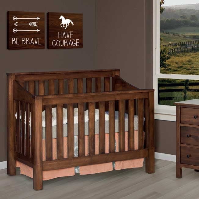 Amish Mission 4 in 1 Convertible Crib