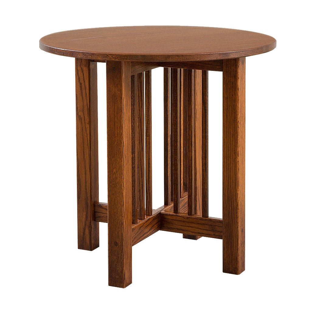 Mission Round End Table - snyders.furniture