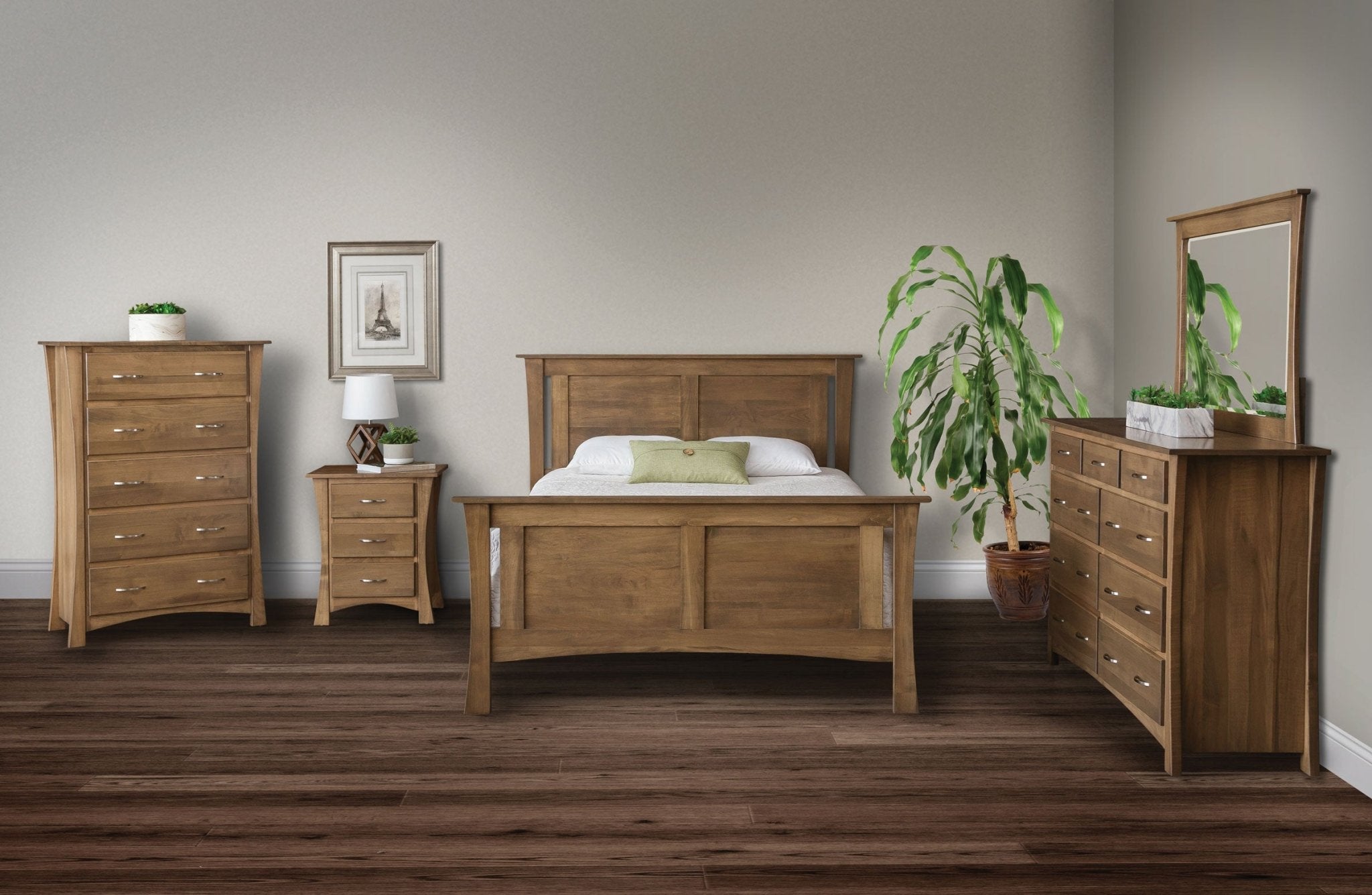 Oxford Modern Amish 5pc Bedroom Set Oxford Modern Amish 5pc Bedroom Set