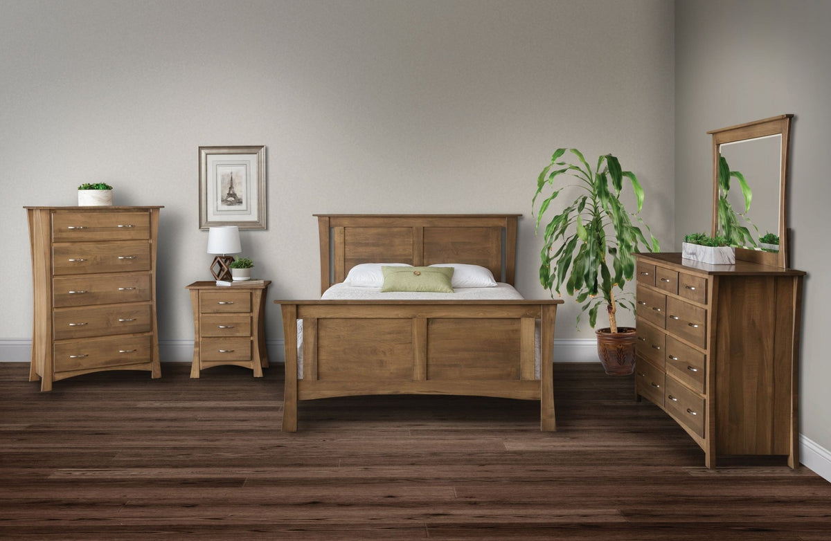 Oxford Modern Amish 5pc Queen Bedroom Set - Buy as Shown - snyders.furniture