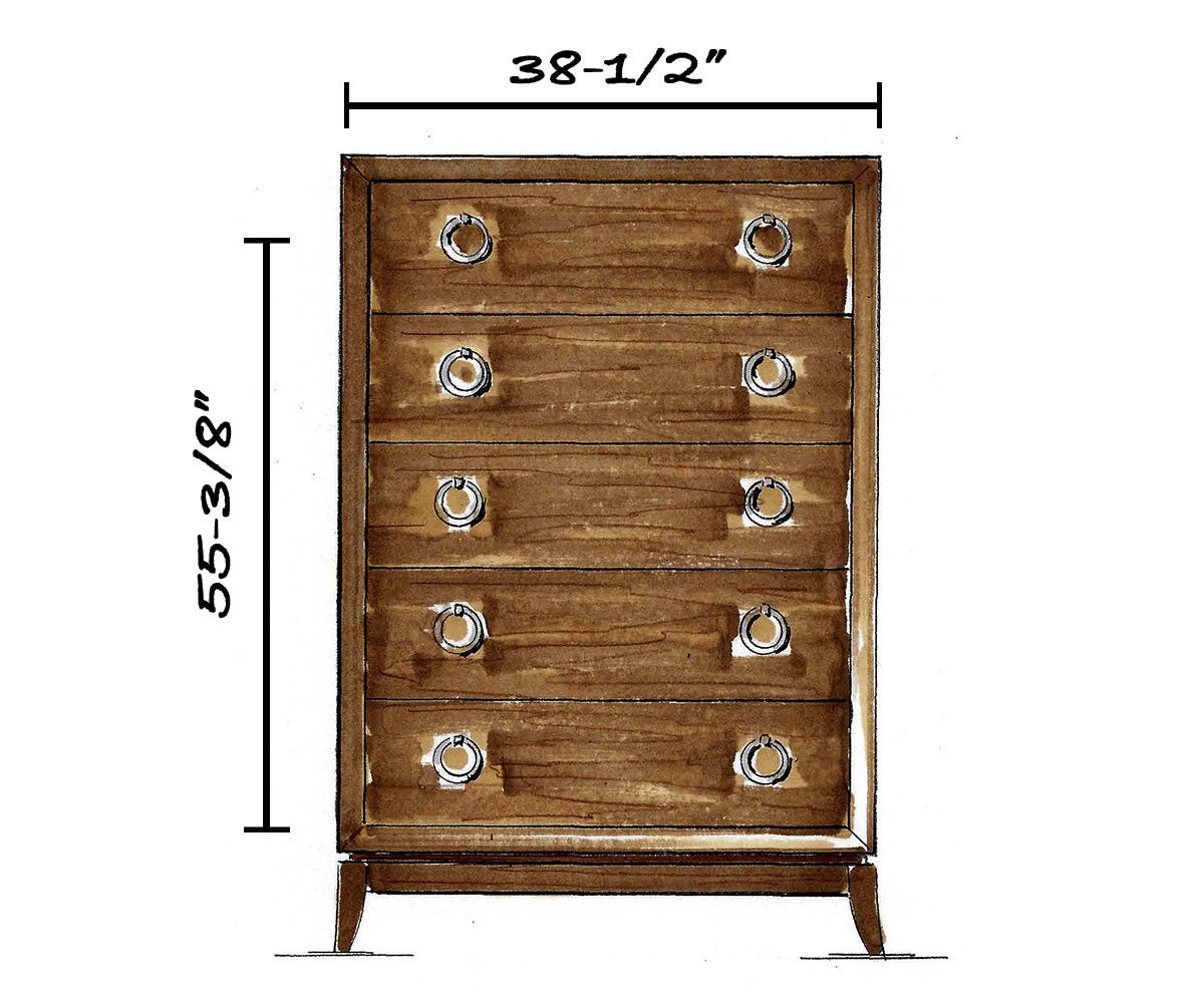Park Avenue 5 Drawer Chest - snyders.furniture