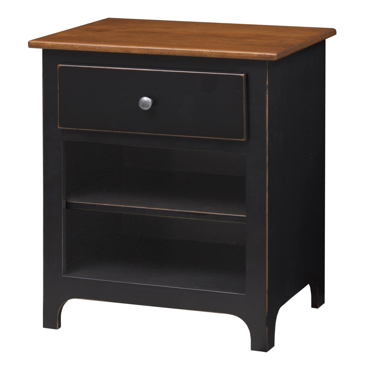 Plymouth Large 1-dr Open Nightstand - snyders.furniture