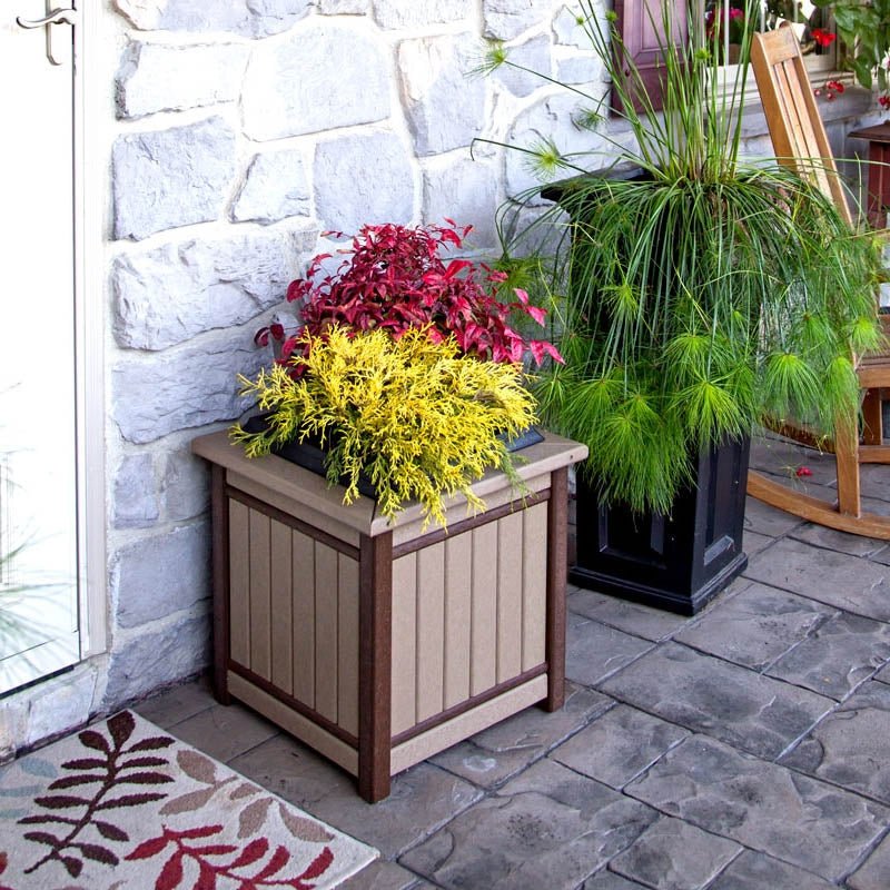 high planters box Amish Poly Patio Garden Planter