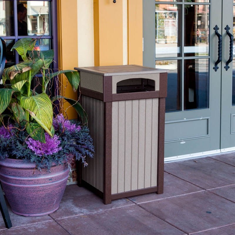 Poly Trash Receptacle - One Hole Leisure Lawns