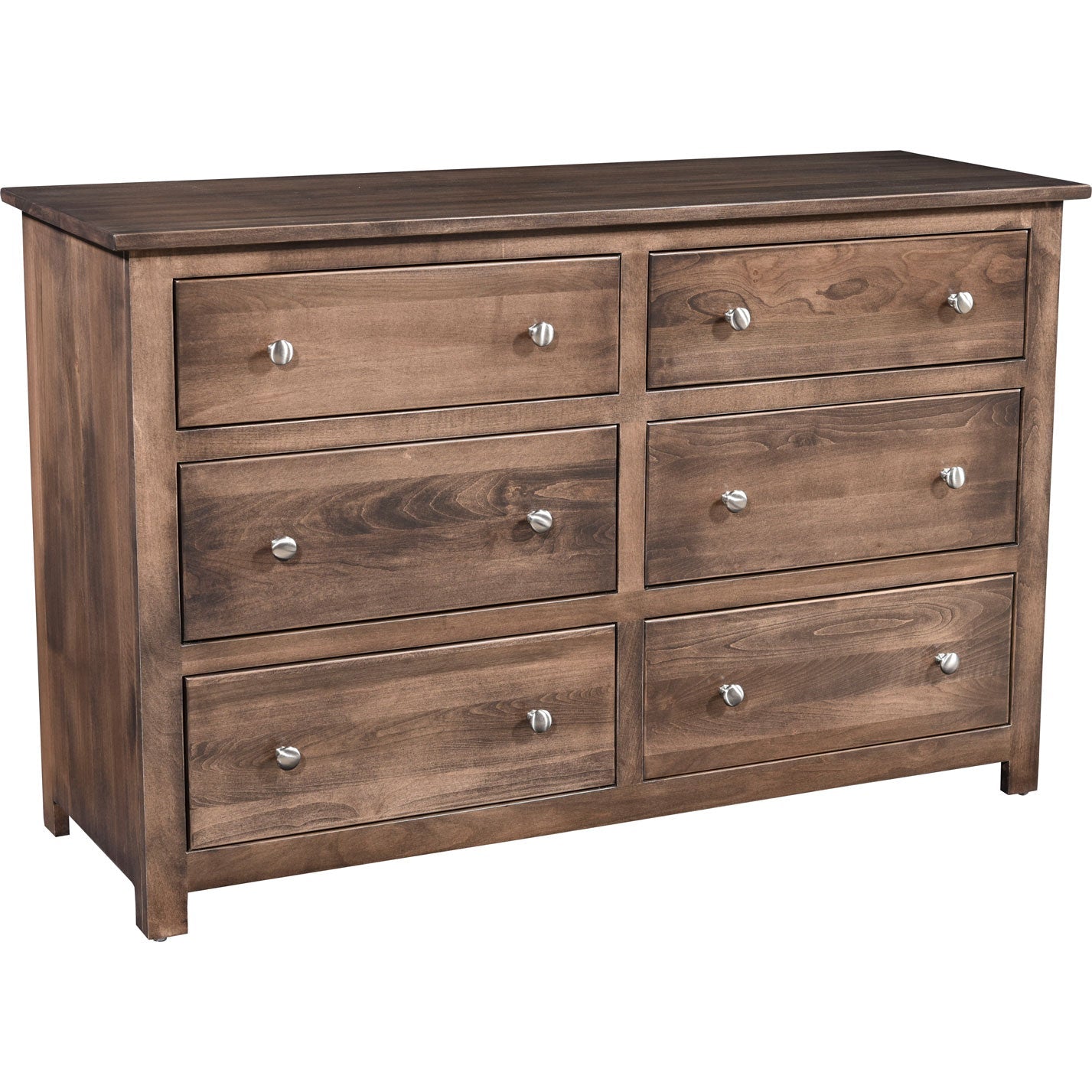 Amish Prudence Solid Wood Six Drawer Dresser Amish Prudence Solid Wood Six Drawer Dresser
