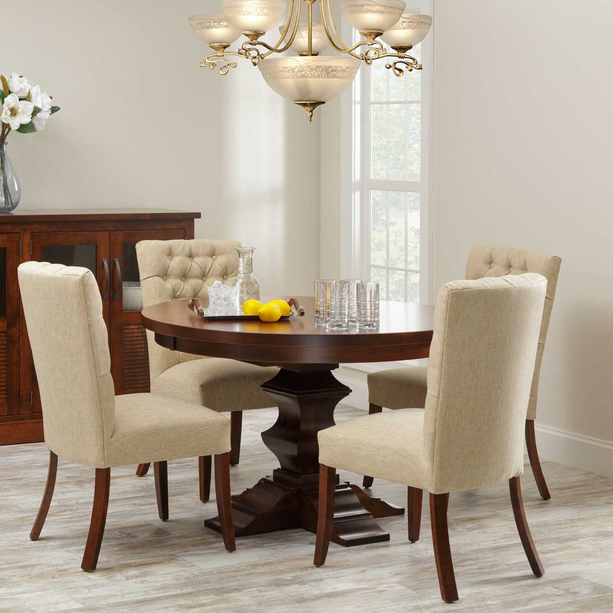 Ramsey Single Pedestal Dining Table - snyders.furniture