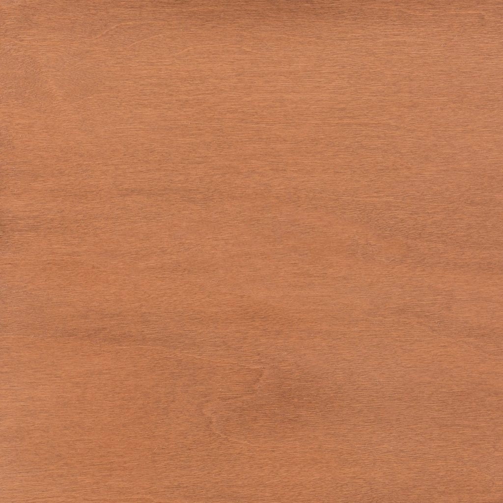S14 stain on maple, a light golden tan swatch with smooth close grain and a matte finish