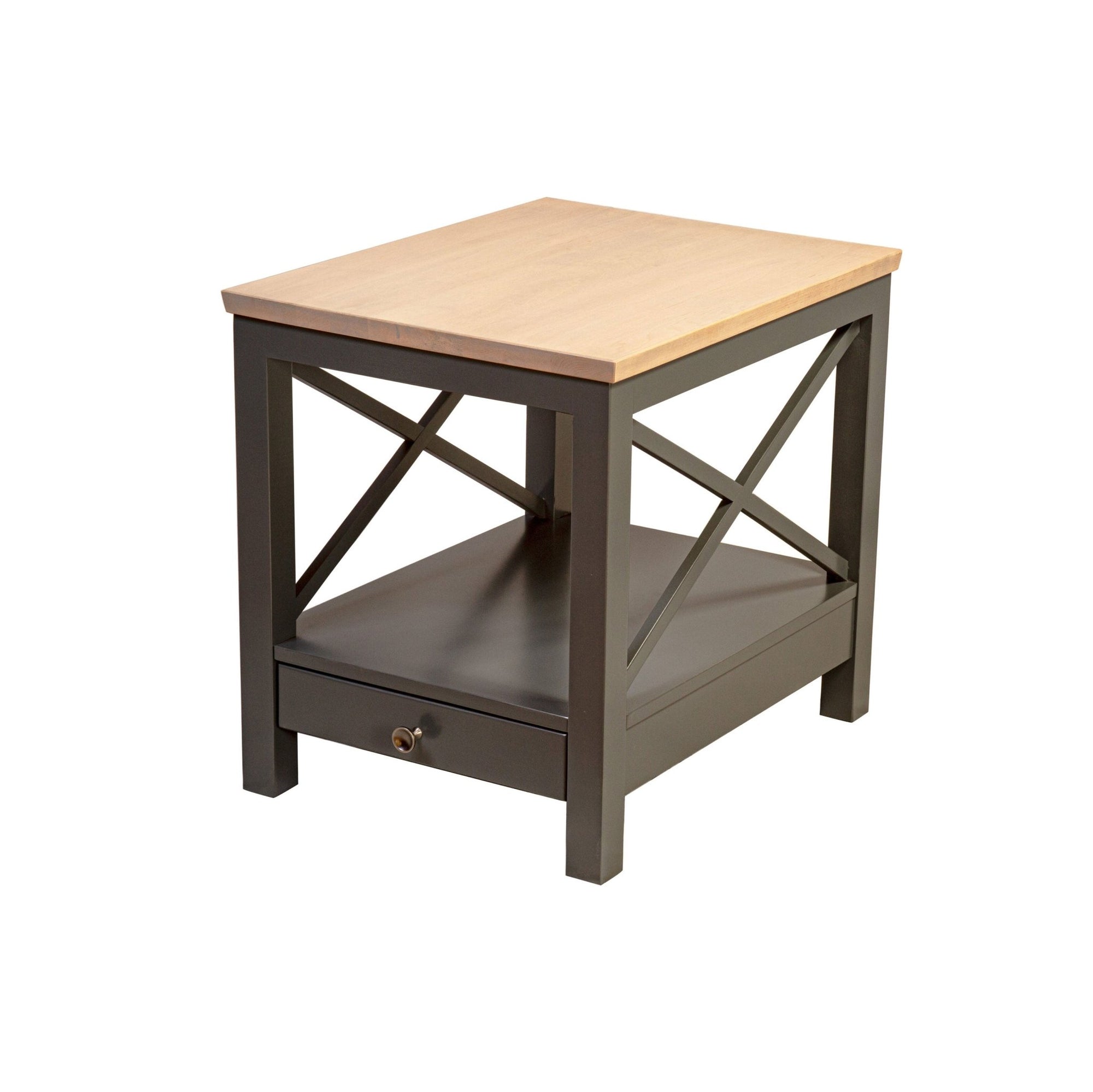 Saltire Amish Solid Wood End Table - snyders.furniture