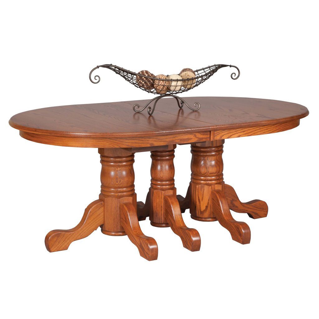 Scranton Triple Pedestal Table - snyders.furniture
