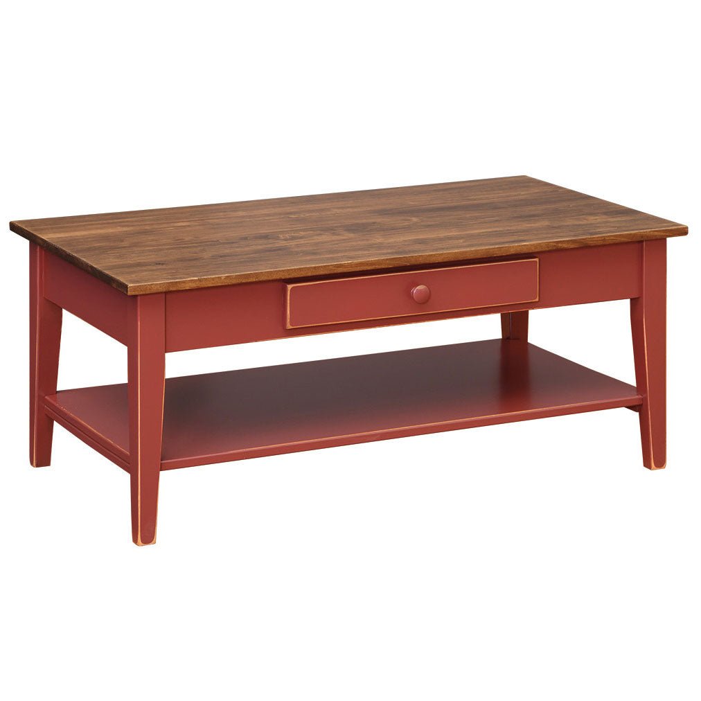 Shaker Coffee Table with Shelf - snyders.furniture