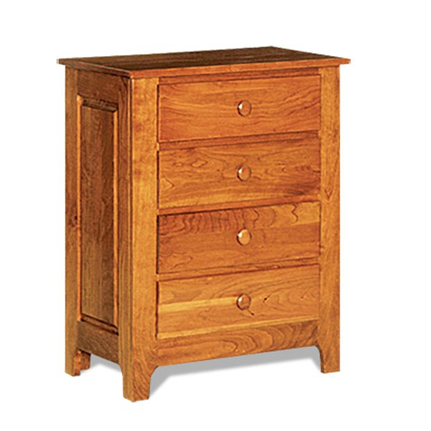 Amish Shaker Windsor Bedside Chest - snyders.furniture