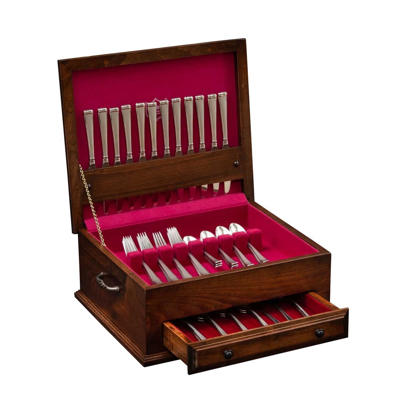 Amish Standing Flatware Chest