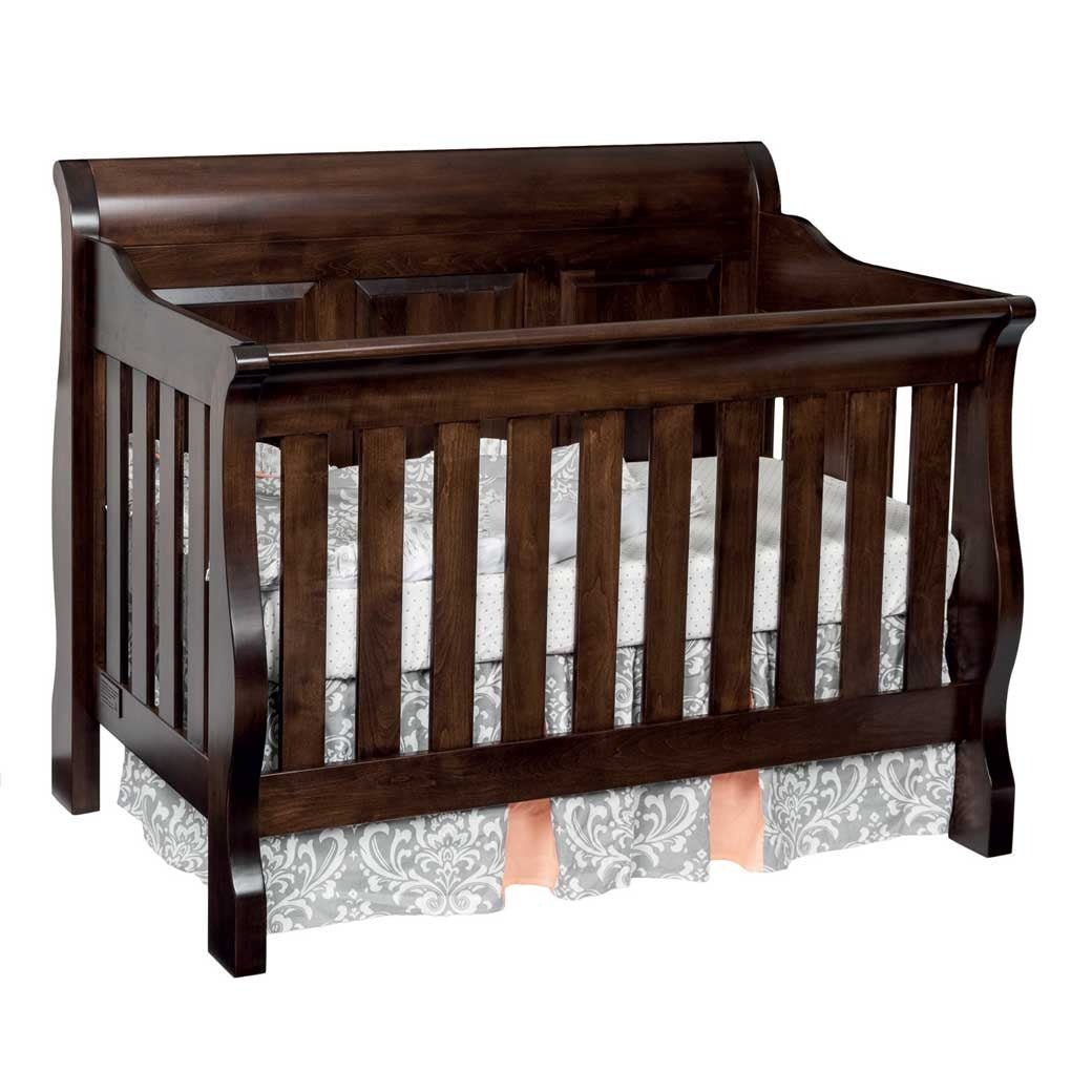 summer infant manchester 4 in 1 lifetime convertible crib Amish 4 in 1 Convertible Baby Sleigh Crib with slats