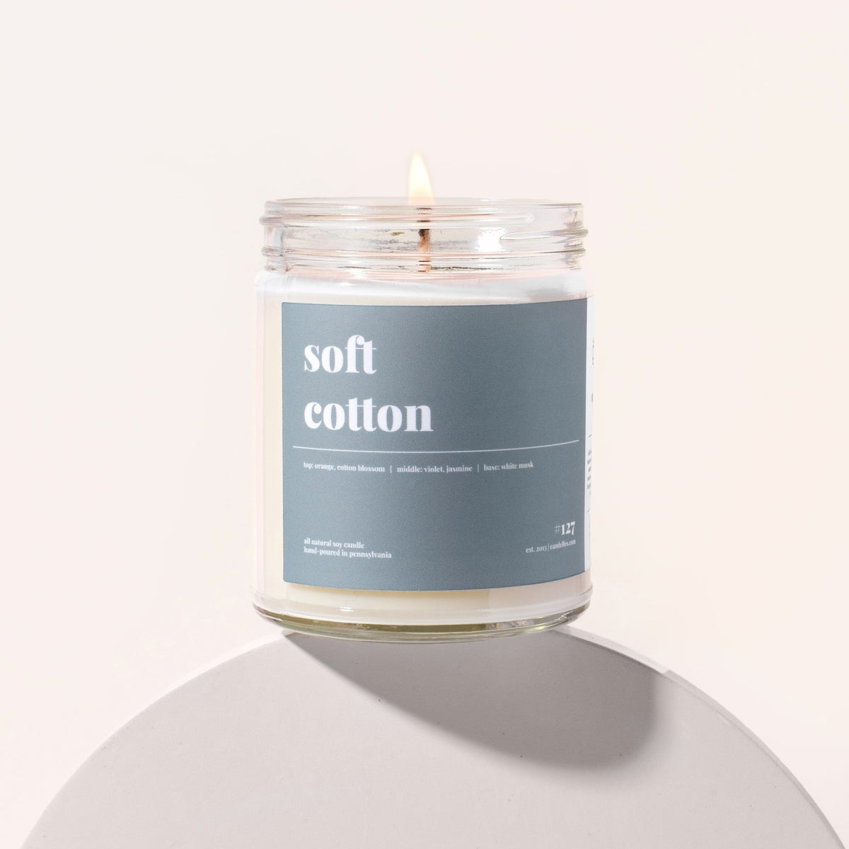 Soft Cotton Soy Candle - Petite - snyders.furniture