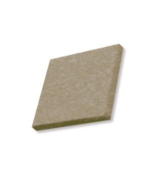 Poly lumber sample square in a soft olive khaki tan with a lightly mottled surface texture