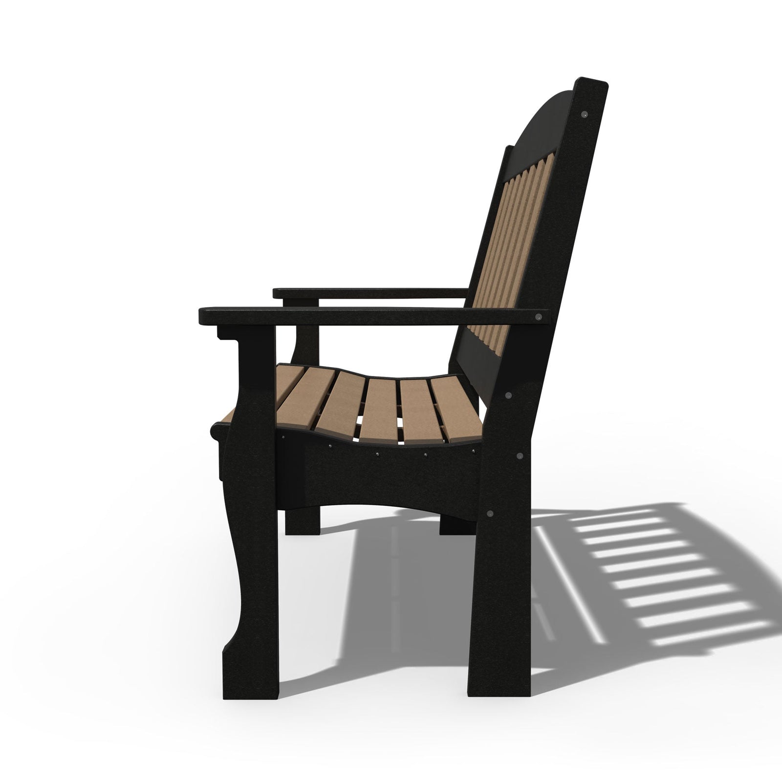 Amish Spanish Garden 4ft Patio Bench - Quick Ship - snyders.furniture