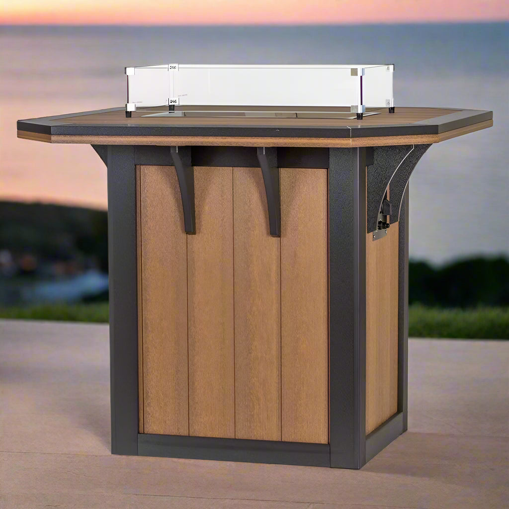 Summerside Square Fire Bar Table - snyders.furniture