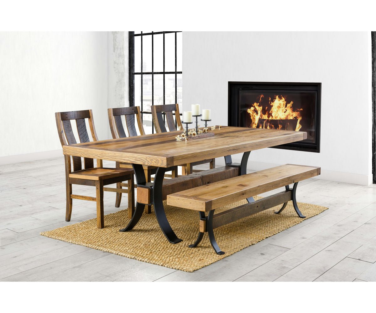 Timber Frame Trestle Farm Table - snyders.furniture