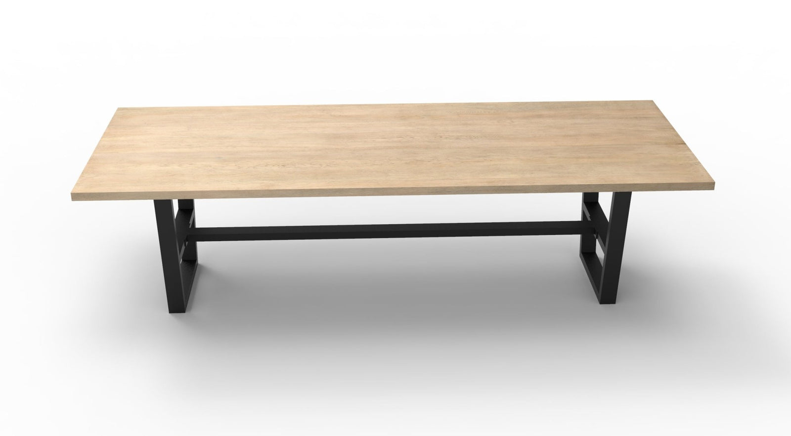 Wallace 108" Oak Dining Table - Light Natural - snyders.furniture