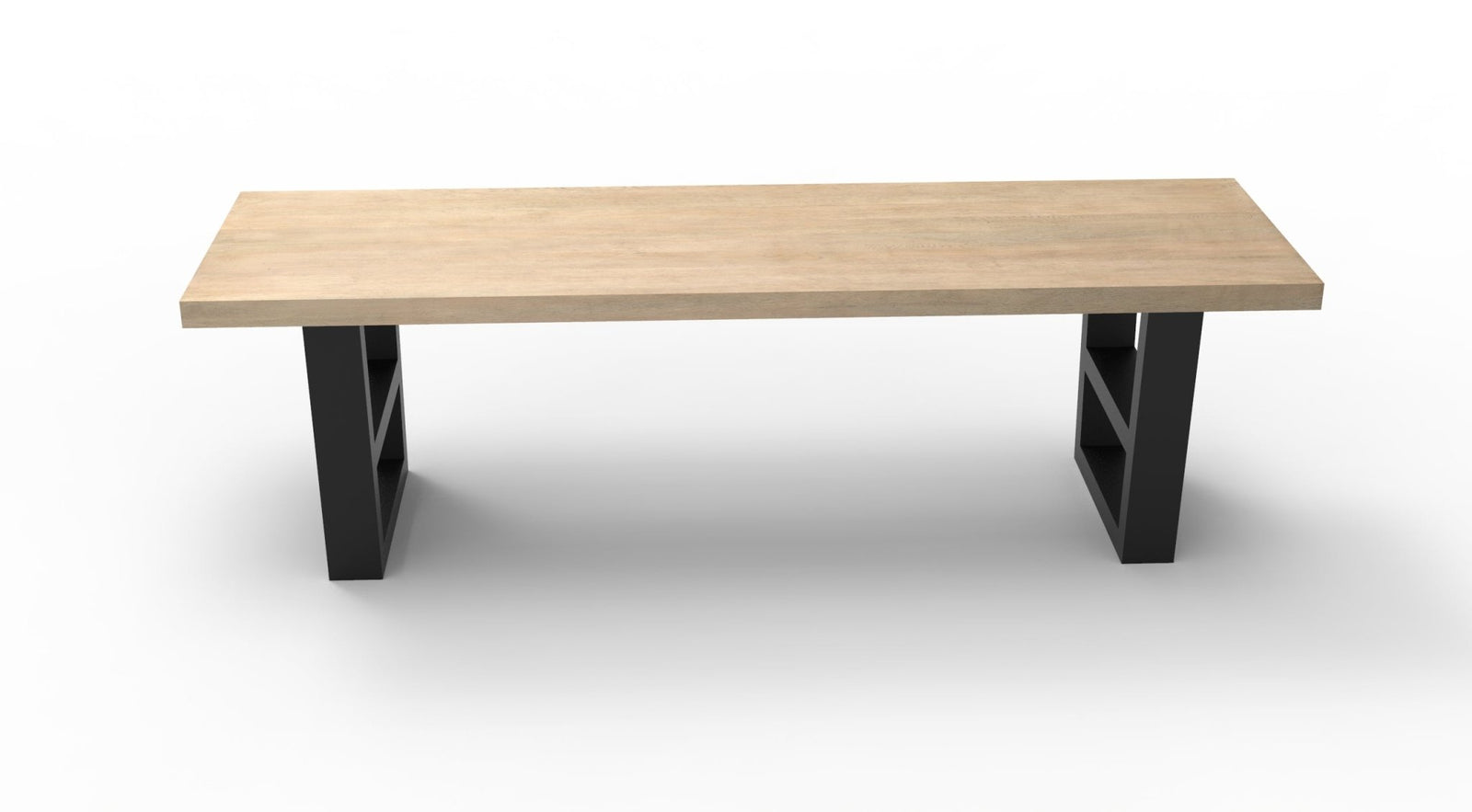 Wallace 60" Oak Dining Bench - Light Natural - snyders.furniture