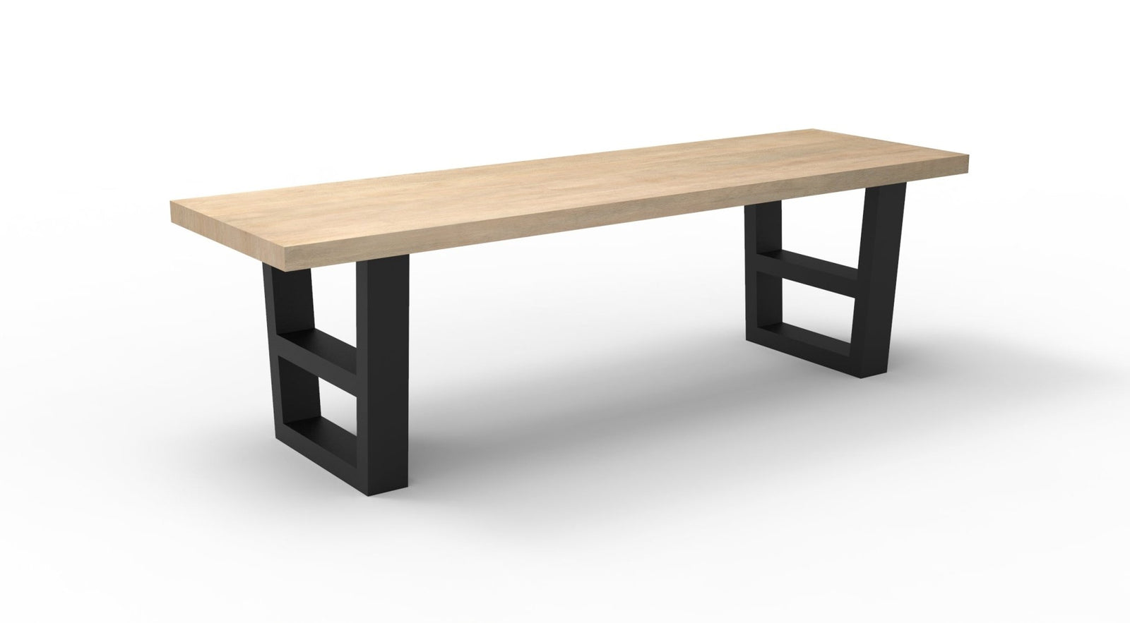 Wallace 60" Oak Dining Bench - Light Natural - snyders.furniture