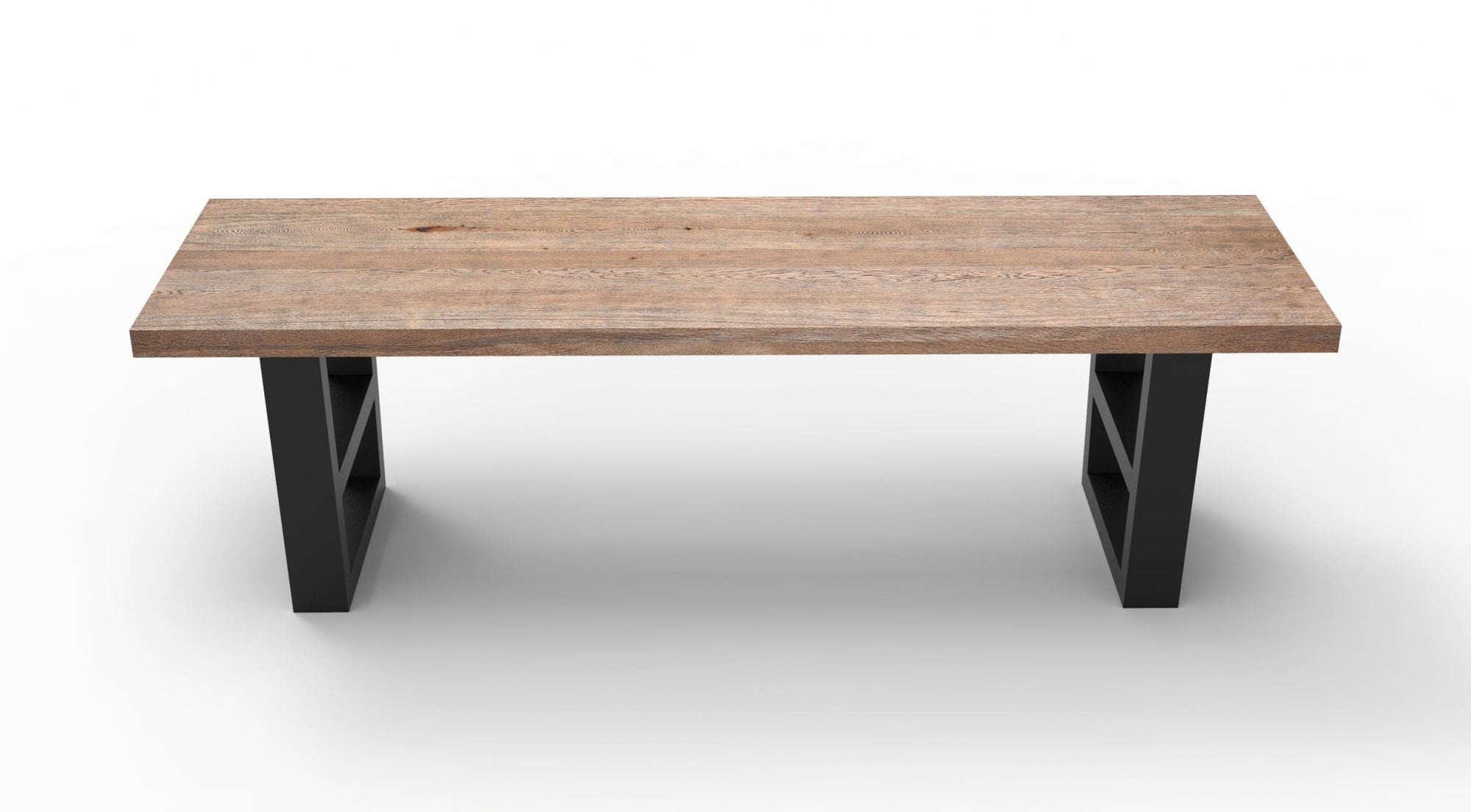 Wallace 60" Oak Dining Bench - Sandblasted Natural - snyders.furniture