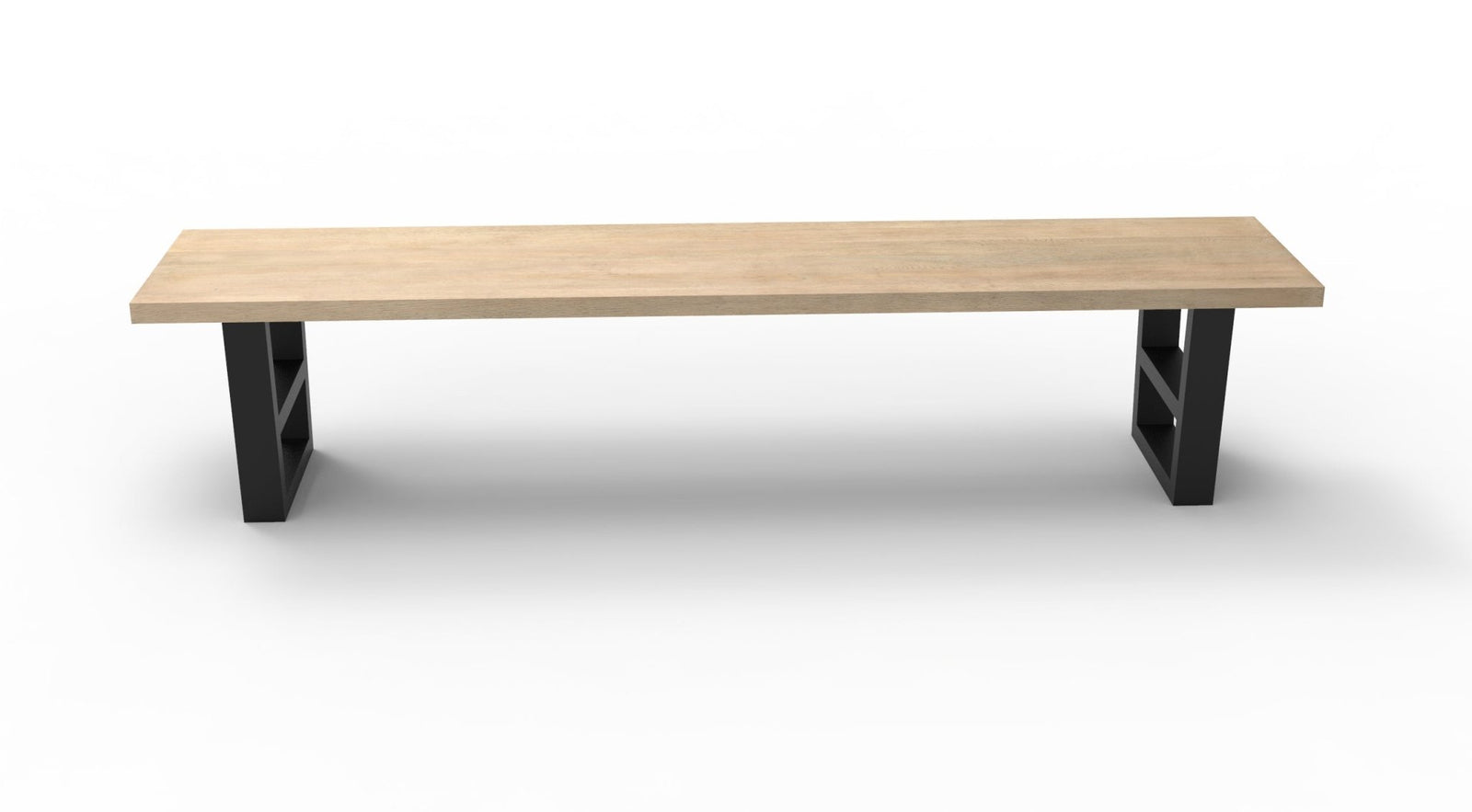 Wallace 84" Oak Dining Bench - Light Natural - snyders.furniture