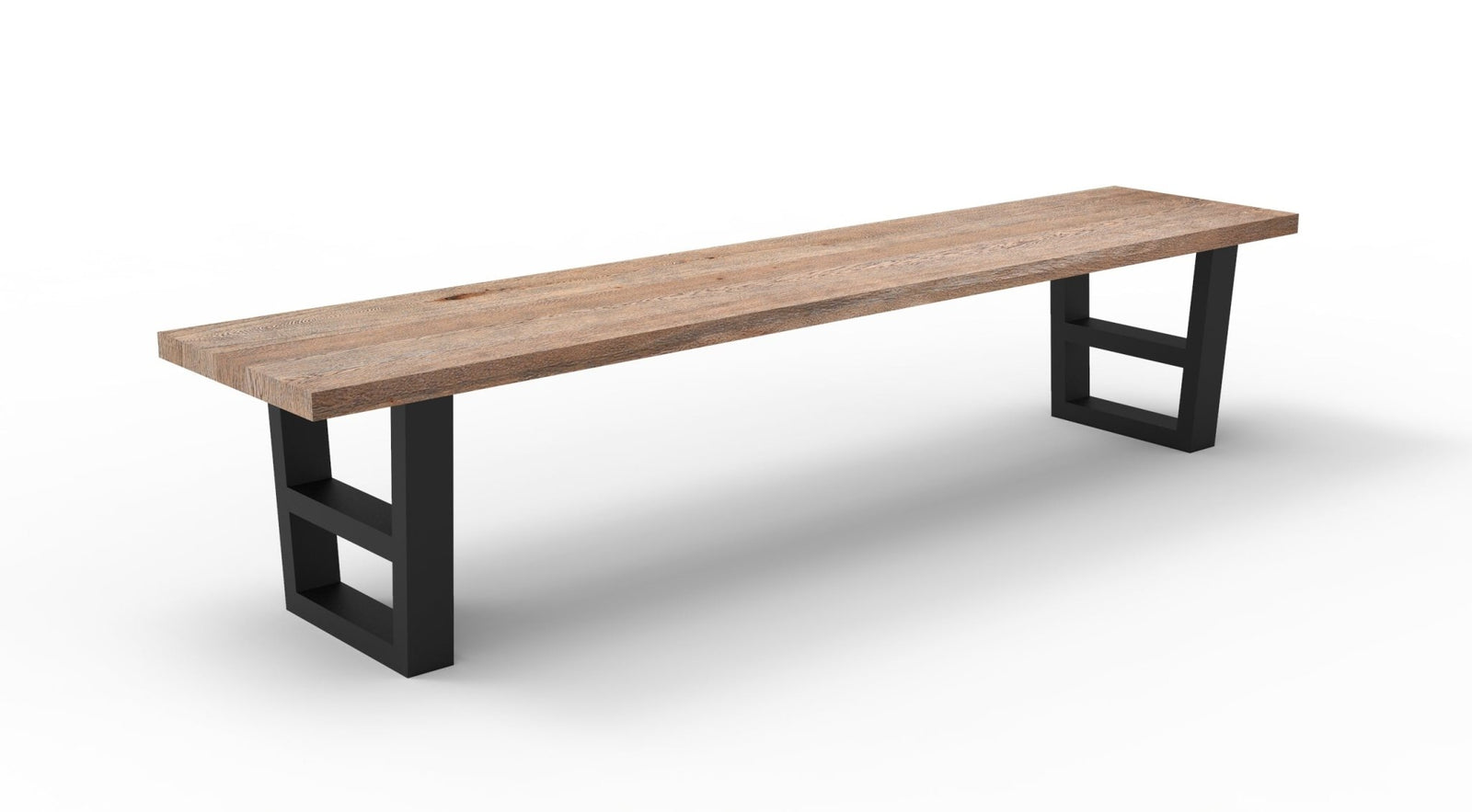 Wallace 84" Oak Dining Bench - Sandblasted Natural - snyders.furniture