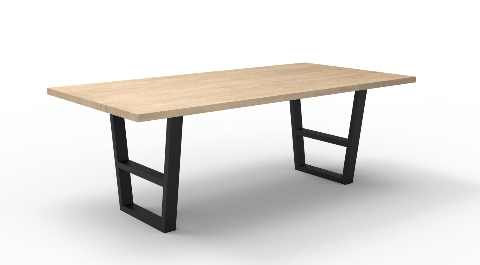 Wallace 84" Oak Dining Table - Light Natural - snyders.furniture