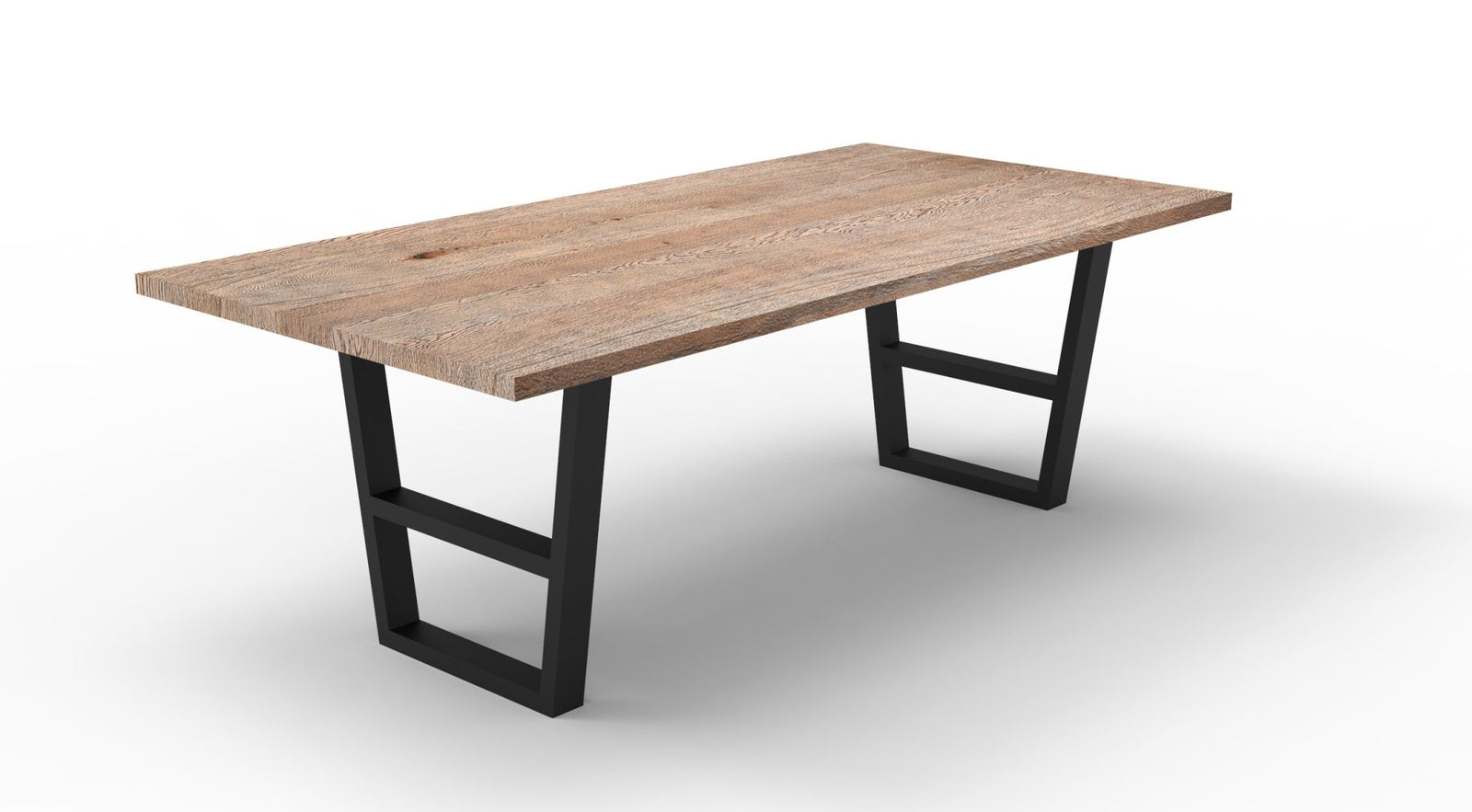 Wallace 84" Oak Dining Table - Sandblasted Natural - snyders.furniture