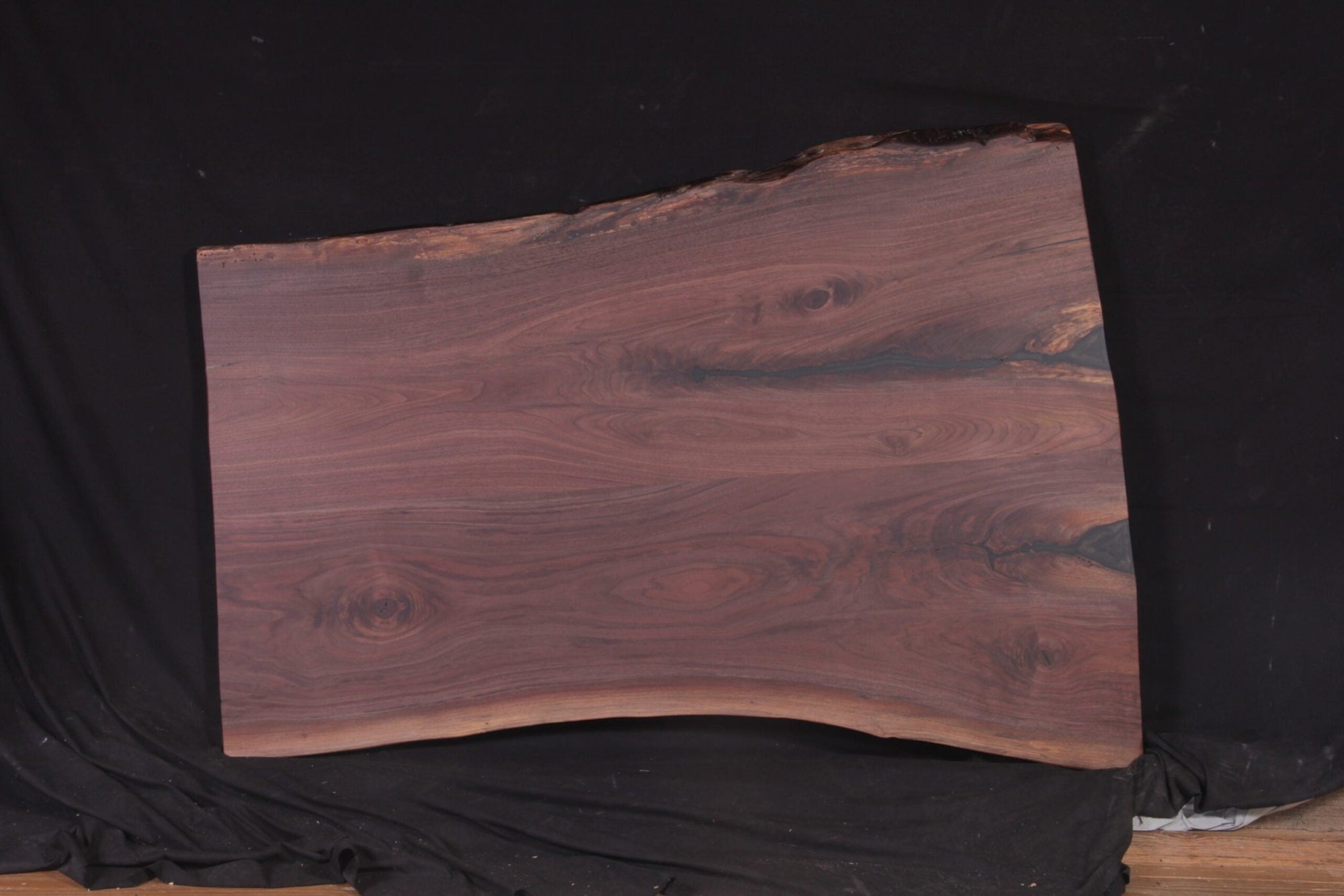 Walnut book-match 36" - 45" wide x 64" long x 1 3/4" thick Live Edge Slab - snyders.furniture