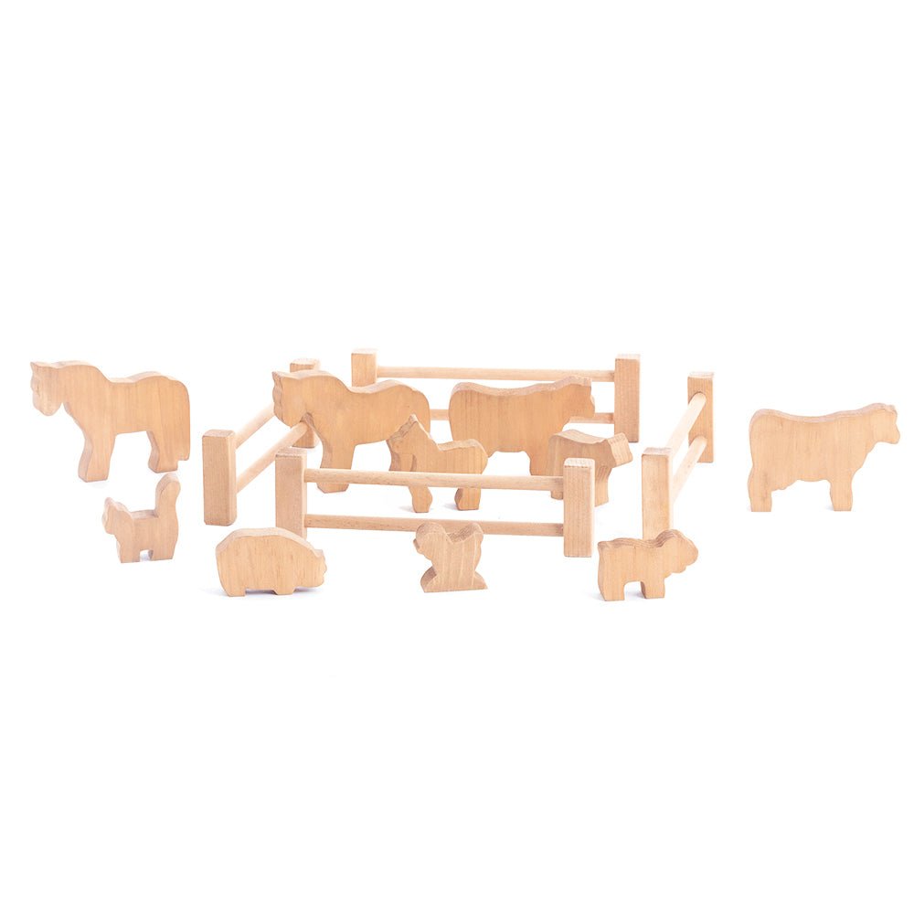 Wooden Farm Animal Set - snyders.furniture