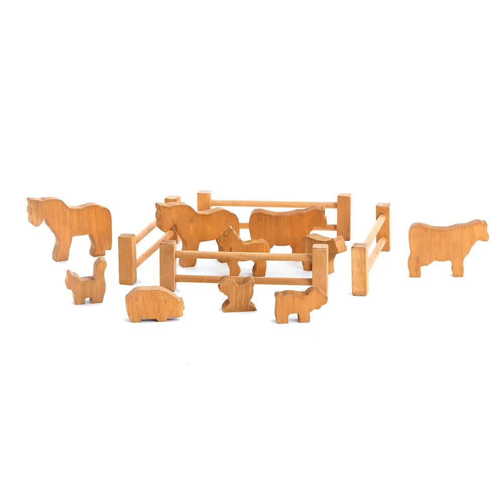 Wooden Farm Animal Set - snyders.furniture
